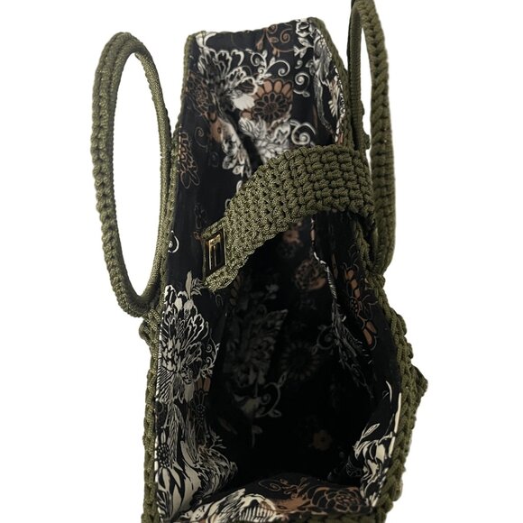 Handcrafted Satchel Bag with Chain - Picture 2 of 8